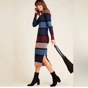 Dolan Striped Multicolor Knit Dress